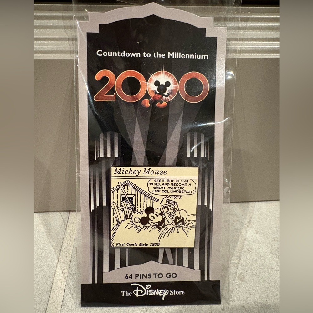 NWT• Disney “Countdown To The Millennium” Vintage Mickey Mouse Collectible Pin